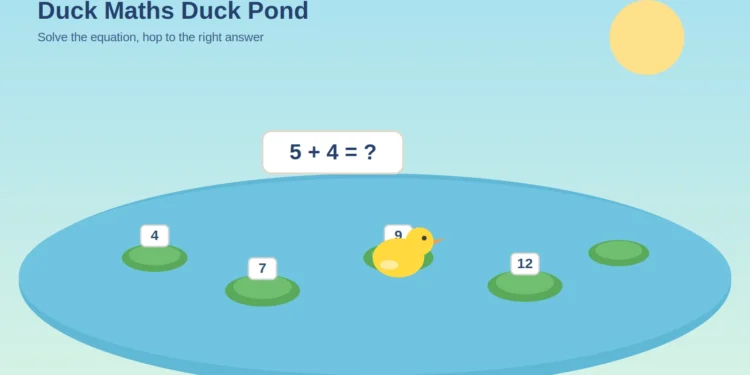 Duck Maths Duck Pond