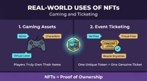 Infographic showing how institutional adoption drives cryptocurrency trends through banks, funds, and corporate treasuries
